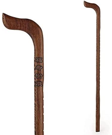 Walking Stick Cane Elderly crutches Solid wood walking stick Curved handle Stick lettering Implied auspicious 85 cm long According to hei Run forward - Buy Online on GoSupps.com