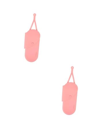 Baluue 2pcs Curling Iron Storage Bag Silicone Curling Iron Bag Portable Curling Iron Holder Bag Hair Curler Bag Storage Pouch Travel Storage Bag Hair Curler Pouch Hair Styling Bag 29.50X13.50X2.00CMx2pcs Pinkx2pcs