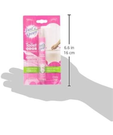 Just a Spray Before You Go Toilet Odor Eliminator Cherry 9 ml - Poop Spray Pocket Toilet Spray Travel Size Personal Freshener. - Buy Online on GoSupps.com