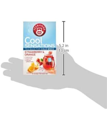 Teekanne Strawberry & Orange Cold Brew Tea Infusion - 18 Teabags - Buy Online on GoSupps.com