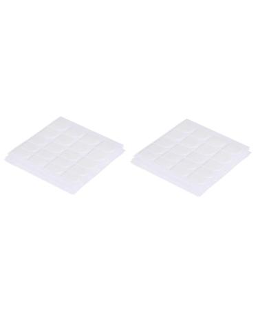 FRCOLOR 100 Sheets Removable Nail Sticker Gel False Nail Adhesive Stickers False Nail Glue Stickers Nail Tabs Manicure Nail Glue Sticker False Nail Tips White Jelly Fake Nail Patch Whitex2pcs 6.2X6.2cmx2pcs