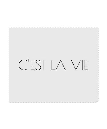 Azeeda C'est la Vie Microfiber Glasses Cleaning Cloths LC00019672 Pack of 2