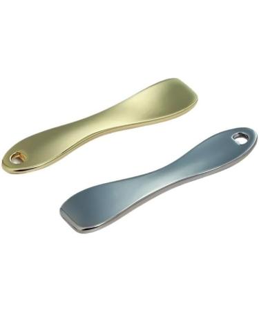 Metal Coating Creme Scooper | Rose Gold Leaf-Shaped Eye Cream & Cosmetic Scooper - International Shipping - Buy Online on GoSupps.com