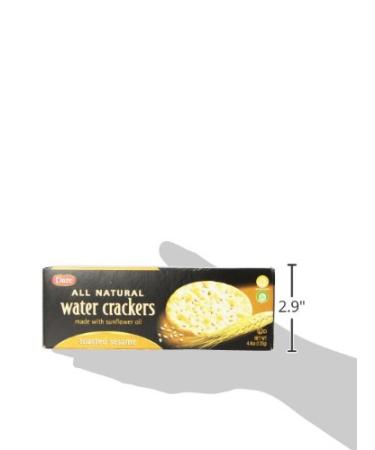 Dare Toasted Sesame Water Crackers - Healthy Entertaining Snacks with 0g Trans & Saturated Fat - 4.4oz (Pack of 6) - Buy Online on GoSupps.com