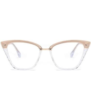 Shop HD Cat-Eye Anti Blue Light Reading Glasses for Women - +200 Transparency Anti-Glare Flat Light Mirror | International Shipping Available - Buy Online on GoSupps.com