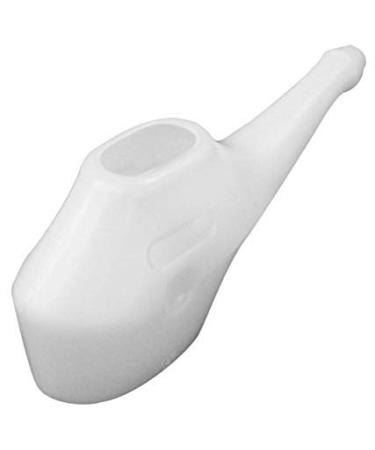 Economy Light-Weight Durable Neti Pot - Handy Compact and Travel Friendly Dishwasher Safe eco Friendly Natural Treatment for Sinus and Congestion-White 1Pcs