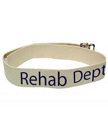 80746 Department Labeled Gait Belt Rehab Dept 2" Width 72" Length 8 Natural