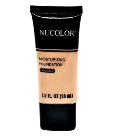 Nucolor Moisturizing Foundation 1.0 floz (28 mL) Medium 1
