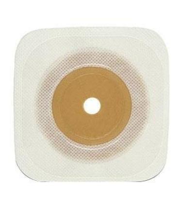 ConvaTec 405456 Esteem Synergy Adhesive Coupling Technology Stomahesive Skin Barrier with White Collar Cut-to-Fit Opening White 1-3/4" Stoma Opening 4-1/2" Length 4-1/2" Width Pack of 10