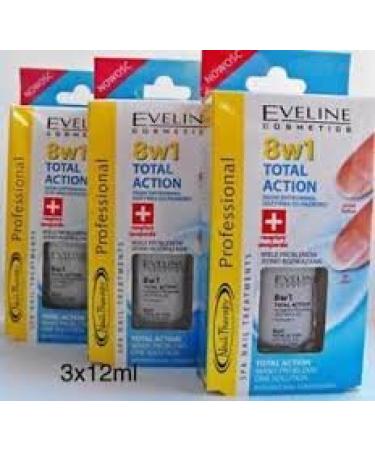 Eveline TA 8 in 1 Intensive Nail Conditioner 3 x 12 ml