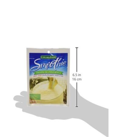 Concord Foods Tropical Pineapple Smoothie Mix 2-Ounce Pouch - 18 Pack | Delicious and Easy Smoothie Mix - Buy Online on GoSupps.com