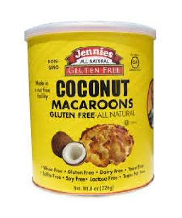 Jennies Macaroons Gluten Free Coconut -- 8 oz pack of 3