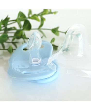 Greatangle-UK Baby Silicone Pacifier - Butterfly Shape with Hygienic Cap & Animal Pattern - Blue | Safe & Stylish Infant Feeding Essentials - Buy Online on GoSupps.com