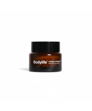 Bodylife Collagen Vitamin C Eye Cream Age Correcting Eye Cream Collagen Caffeine Reduce Wrinkles with Vc Peptide for Wrinkles Dark Circles Puffiness Fine Lines-1.06oz