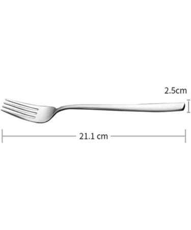 Forks Stainless Steel Fork Household Kitchenware Compact and Portable Size 21.1cm*2.5cm - Buy Online on GoSupps.com