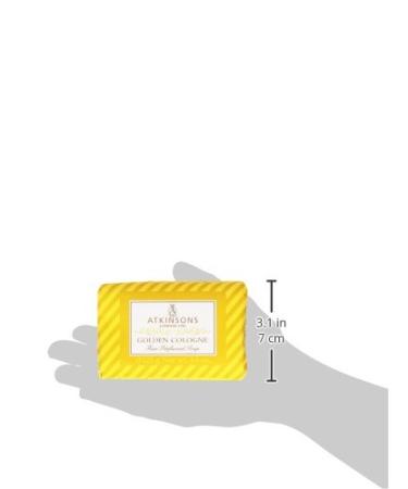 Atkinsons Golden Cologne Soap 125g - Luxury Fragrance Soap | International Shipping Available - Buy Online on GoSupps.com