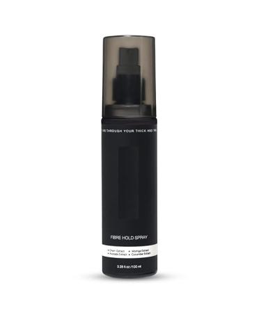 HAIR FIBRES Unisex Water Resistant Locking Spray for All Hair Building Fibers (100ml) | Strong Hold All Day | Fiber Holding Hair Spray Black