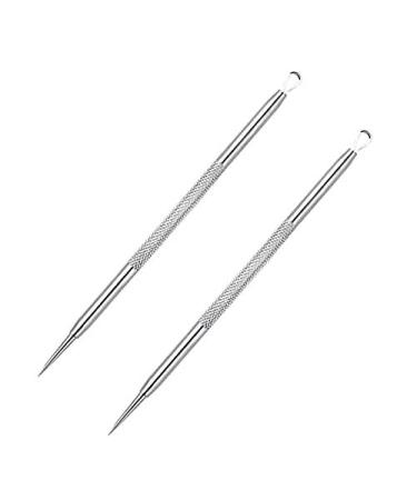 Luxxii - (2 Pcs) Acne Removal Needle  Whitehead & Blackhead Remover  Pimple Extractor Tool (A)