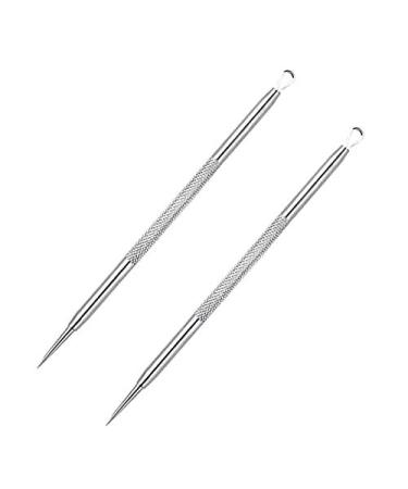 Luxxii - (2 Pcs) Acne Removal Needle  Whitehead & Blackhead Remover  Pimple Extractor Tool (A)