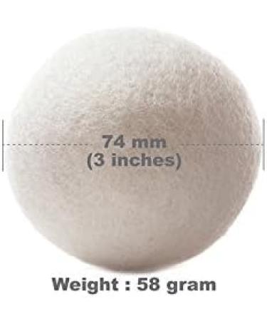Premium XL Organic Wool Dryer Ball - Eco-Friendly Natural Non-Toxic & Unscented for Effective Laundry Care - Buy Online on GoSupps.com