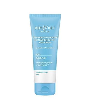 Dot.&.Key Ceramides Moisturizer with Hyaluronic for Intense Moisturizing and Skin Strengthening | With Probiotic & Rice Water I Barrier Repair Cream