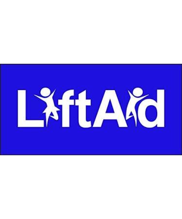 LiftAid Transfer Belt with Metal Buckle - Assistive Walking Aid for Patients, Nurses & Therapists - 60L x 2W - Blue/White/Gray - Buy Online on GoSupps.com