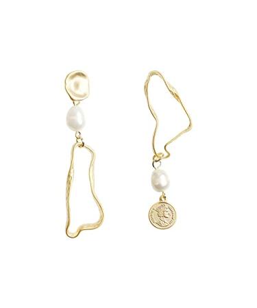 Fashion Earrings Women's Earrings Romantic Cute Irregular Asymmetric Earrings Ladies Christmas Day Party Banquet Jewelry Dainty Earrings Fashion Accessories