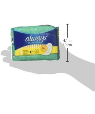 Always Ultra Thin Regular 22 Pads Wingless Feminine Hygiene Protection - Buy Online on GoSupps.com