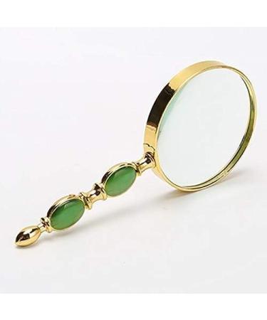 Glass Glass - HD Magnifier Imitation Jade Handheld Loupe Reading Book Optical Glass Enlarged Mirror - Magnification: 20 Times Enlarged Mirror Magnifier for Reading Made in China - Buy Online on GoSupps.com