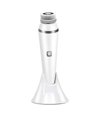 Jeenuuder White Electric Waterproof Wash Brush Set Deep Cleansing Skin Heads Rechargeable Face Brush
