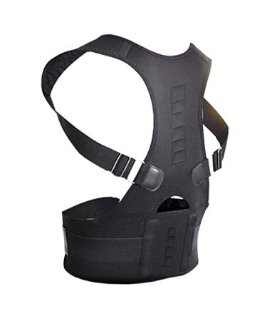Posture Corrector Spine Back Shoulder Support Band Adjustable Brace Correction Humpback (Color : Black Size : Small) vision Black S - Buy Online on GoSupps.com