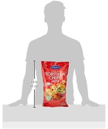  Santa Maria Santa Maria Salted Tortilla Chips 475g | Lightly Salted Corn Chips | Ideal for Serving with Mexican Fajita Burrito Quesadilla and Enchilada Red - Buy Online on GoSupps.com