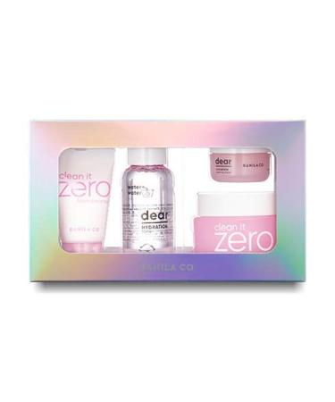 BANILA CO Dear Hydration Skin Starter Set, 4 Piece Skincare Routine, Daily face Regimen Skin Starter Set, Dear Hydration