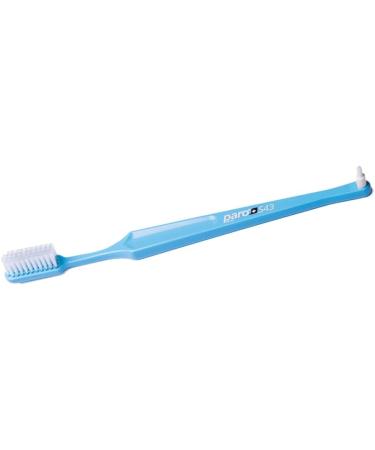 Paro S43 Toothbrush | Compact Brush Head with Soft Bristles | Exchangeable Inter Space F | 12 Pack MultiColor - Buy Online on GoSupps.com