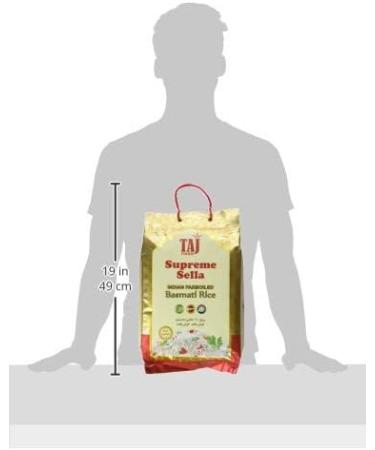 Taj Foods TAJ Supreme Sella Basmati Rice 10 lbs 4.54 kg - Buy Online on GoSupps.com