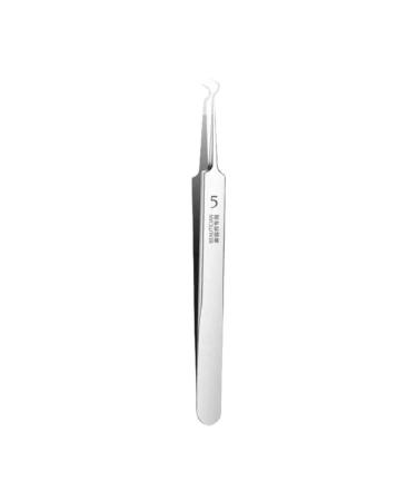 Ultra-fine No. 5 Acne Blackhead Removal Tweezers Beauty Professional Salon Face Needles H6Z8 Deep Clip Cleaner Tool Skin Pimples Bend Clamp