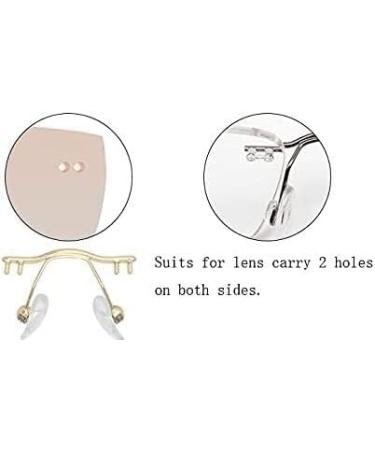 Glasses Nose Pads Spectacle Nosepiece Replacement Eyeglass Nose Pad Holder Nose Bridge Nose Bridge Replacement for Rimless Glasses Eyeglasses Repair Accessory for Adults - Buy Online on GoSupps.com