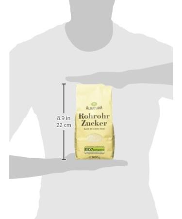 Alnatura Organic Raw Cane Sugar - Pack of 5 (5 x 1 kg) - Premium Quality Sweetener for Baking & Cooking - Buy Online on GoSupps.com