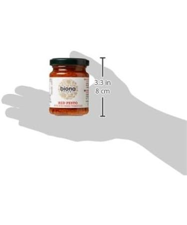 Biona Organic Red Pesto 120g - Sun-dried Tomato Flavor | Buy Online - Buy Online on GoSupps.com