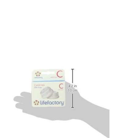 LifeFactory Flat Caps 2-Pack for 4-Ounce and 9-Ounce BPA-Free Glass Baby Bottles - White (2 Count) - Buy Online on GoSupps.com