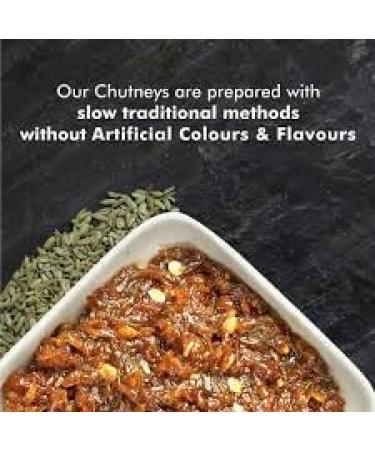 Kajal Rajah Kashmir Mango Chutney 6 x 340g Indian natural bowl ideal for curries cheese grilled and more gluten free 6 x 340g - Buy Online on GoSupps.com