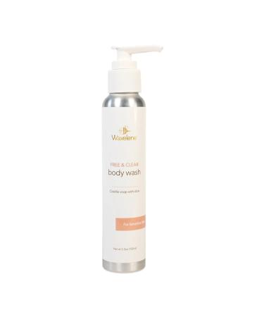 Waxelene Body Wash Free And Clear Travel Size 3.3oz 100ml For Sensitive Skin Safe eczema psoriasis dermatitis biodegradable reef safe