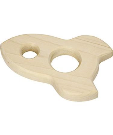 Rocket Shaped Maple Teether - Made in USA