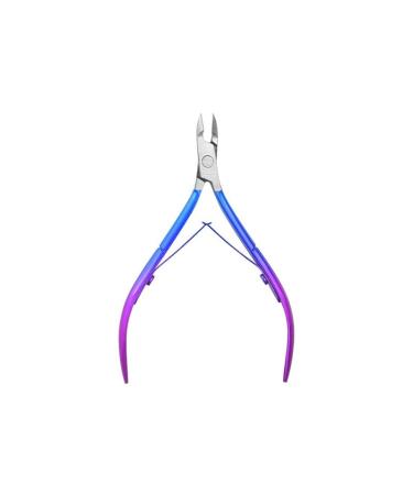 Stainless Steel Color Titanium Dead Skin Scissors Manicure Scissors Nail Clippers Barb Cleaning Manicure Tools and Supplies Stainless Steel Manicure Trimming Tools (Size : Blue Pink)