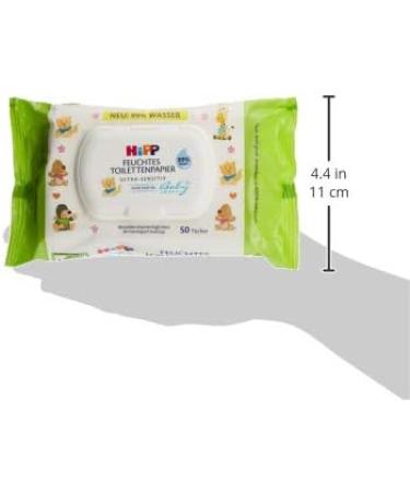 HiPP Babysanft Moist Children's Toilet Paper - Pack of 6 (300 Sheets) | Gentle Eco-Friendly & International Shipping Available - Buy Online on GoSupps.com