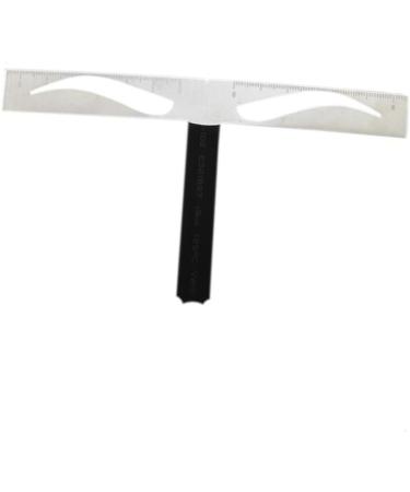 Hemoton 2 Pcs Eyebrow Ruler Stencil Eyebrow Makeup Symmetrical Tool Brow Stencils Stainless Steel - Buy Online on GoSupps.com