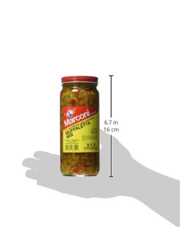 Marconi Hot Muffaletta 16oz: Spicy Italian Olive Salad Mix - Buy Online - Buy Online on GoSupps.com