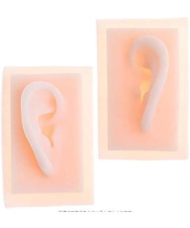 Silicone Ear Template for School Acupuncture Treatment Kit 1: 1 Nature Silicone Ear Template 1 Pair for Presentation Tool left ear - Buy Online on GoSupps.com