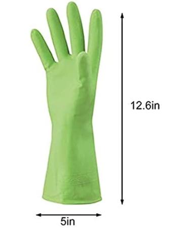 URBANSEASONS Dishwashing Rubber Gloves - 4 Pairs Household Cleaning Gloves (Blue, Pink, Green, Red) - Non-Latex, Well-Fitting Kitchen Tools - Buy Online on GoSupps.com
