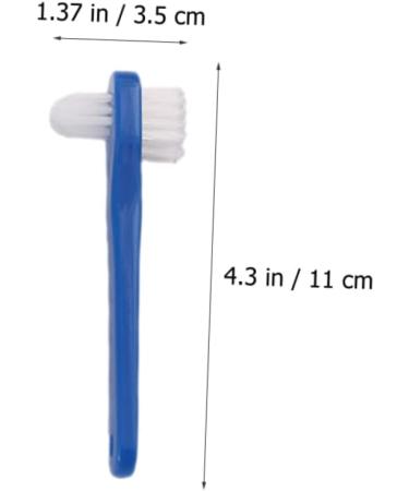 Partykindom 18-Piece Double-Headed Toothbrush Set for Travel & Camping | Prosthesis & False Teeth Cleaner - Buy Online on GoSupps.com